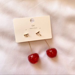 Cherry Resin Earrings